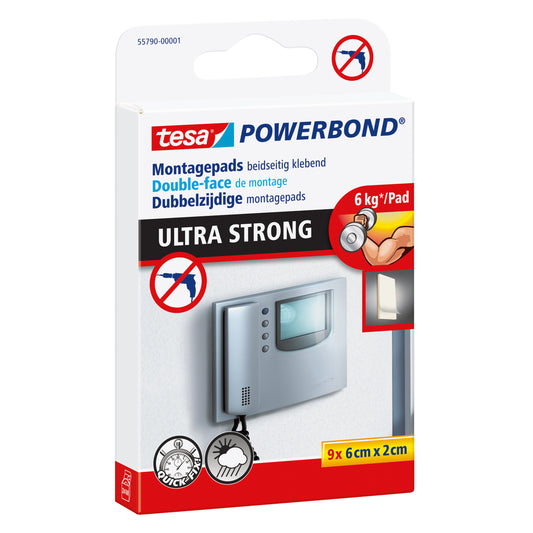 Tesa Ultra Strong Montagepads 2x6cm 9 Stuks