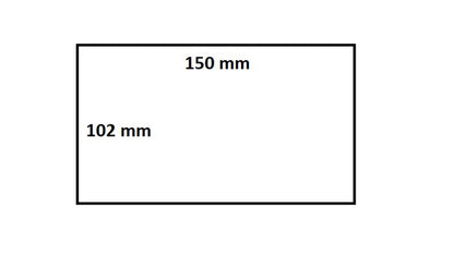 IEZZY Label 102x150mm 19mm kern, 110 etiketten, Wit, Permanent