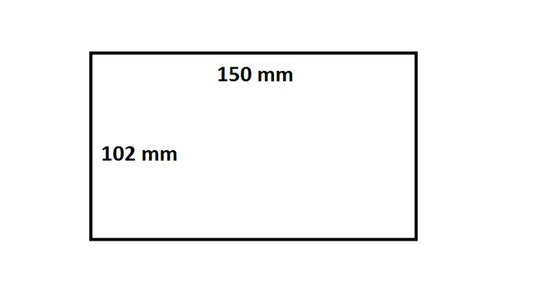 IEZZY Label 102x150mm 19mm kern, 110 etiketten, Wit, Permanent