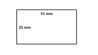 IEZZY Label 51x25mm 25mm kern, 2580 etiketten, Wit, Permanent