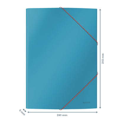 Elastomap Leitz WOW A4 3-kleps Karton Blauw, 150 Vel - 3