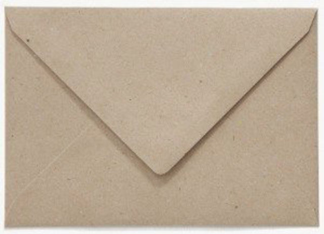 Envelop Papicolor EA5 156x220mm kraft grijs