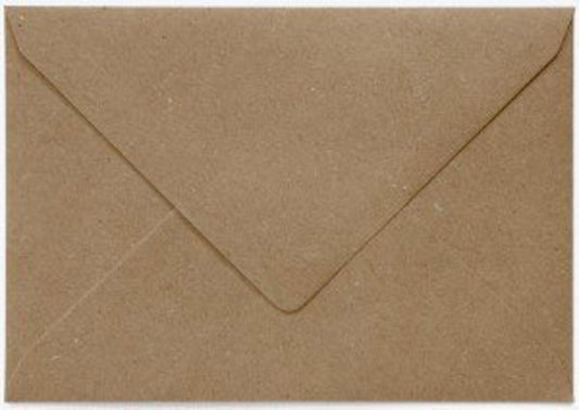 Envelop Papicolor EA5 156x220mm recycled kraft bruin