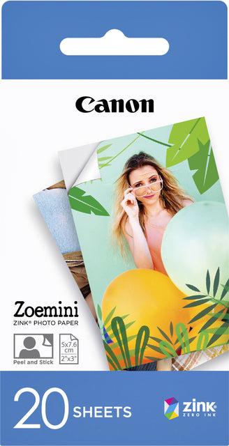 Canon Zink Fotopapier ZP-2030 5x7.6cm 20 vel