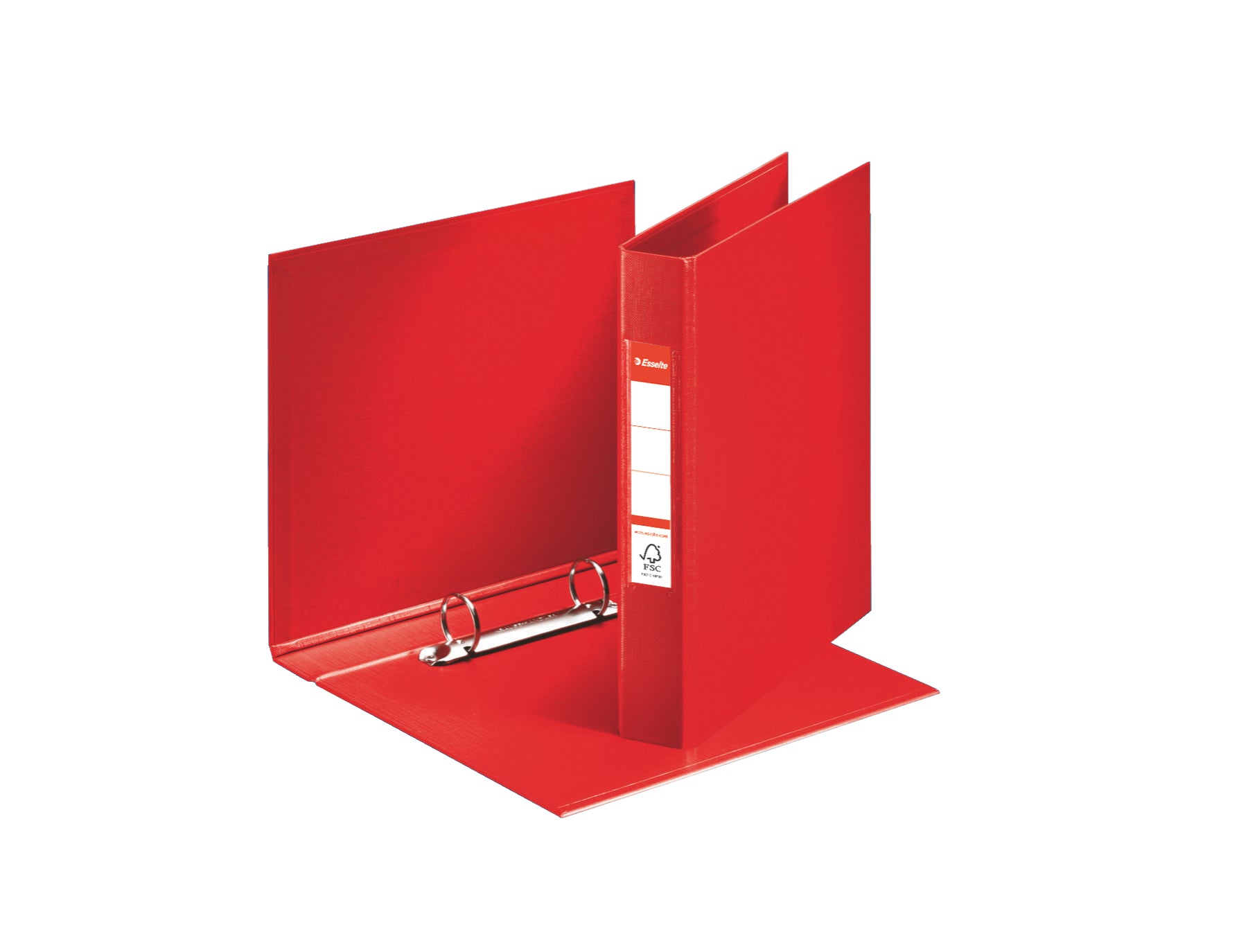 Ringband Ess VIVIDA A5 2-rings O-mechaniek 25mm rood - 2