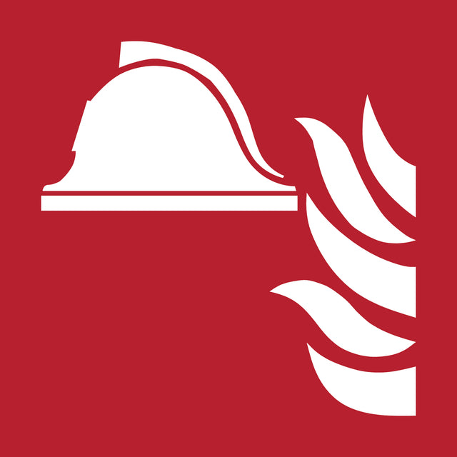 Pictogram Brandbestrijdingsmiddelen ISO 7010 200x200 mm Rood-Wit