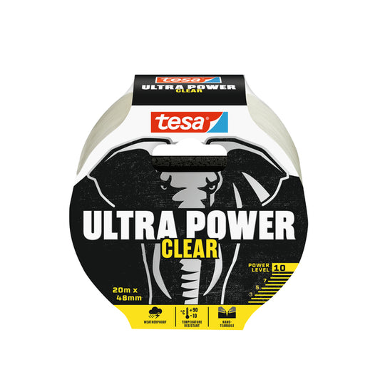 tesa Ultra Power Clear Reparatietape 20mx48mm, transparant