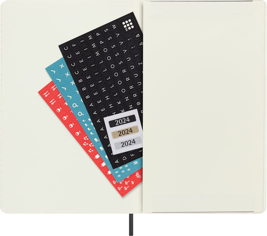 Agenda 2024 Moleskine Plan Week 7d/1p L 130x210 zwart