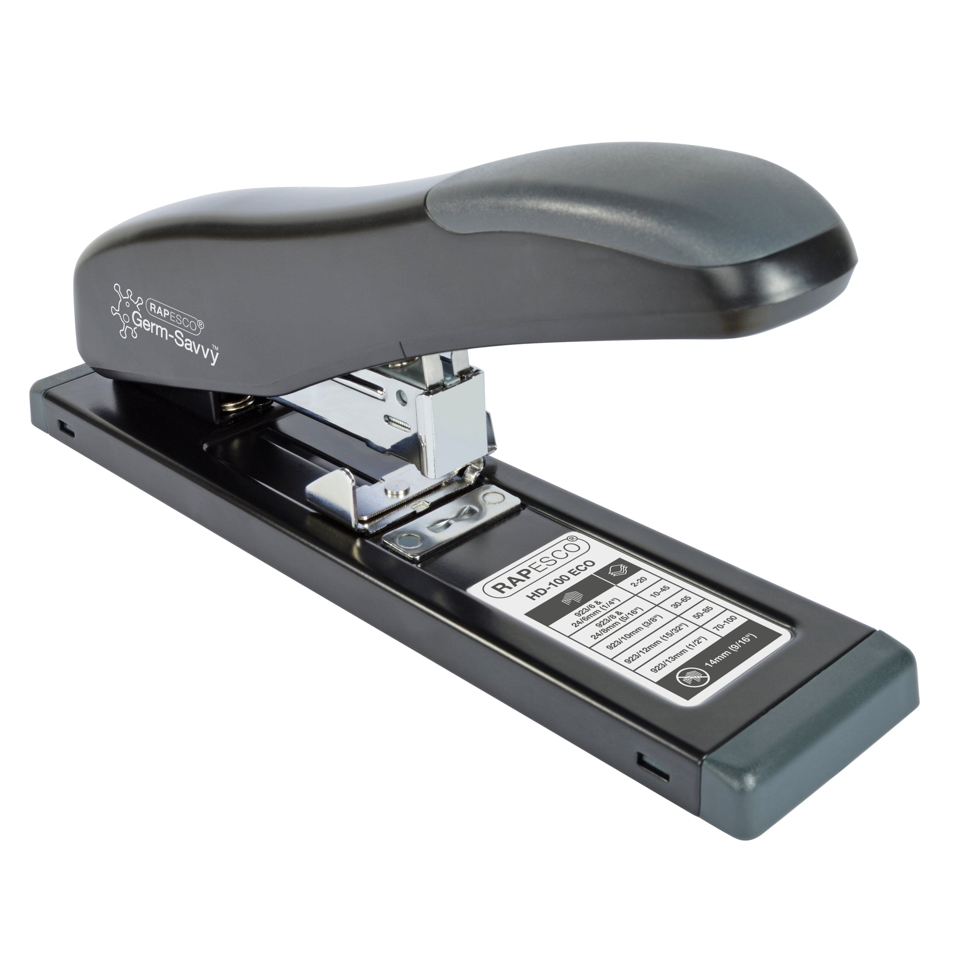 Nietmachine Rapesco Antibac HD-100 Zwart