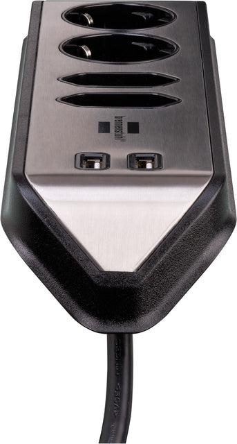 Brennenstuhl Estilo 4-voudige USB Stekkerdoos 2m Zwart - 2