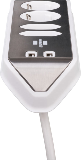 Stekkerdoos Brennenstuhl Estilo 4-voudig USB 2m wit - 2