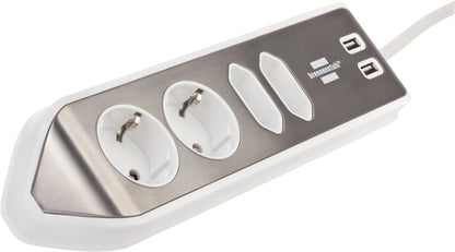 Stekkerdoos Brennenstuhl Estilo 4-voudig USB 2m wit - 3