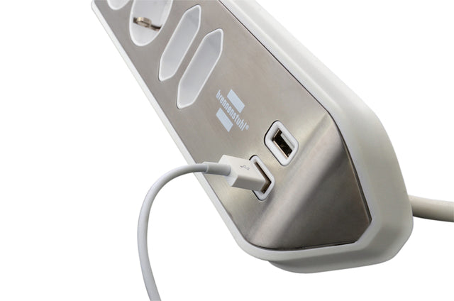 Stekkerdoos Brennenstuhl Estilo 4-voudig USB 2m wit - 5