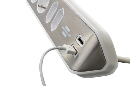 Stekkerdoos Brennenstuhl Estilo 4-voudig USB 2m wit - 5