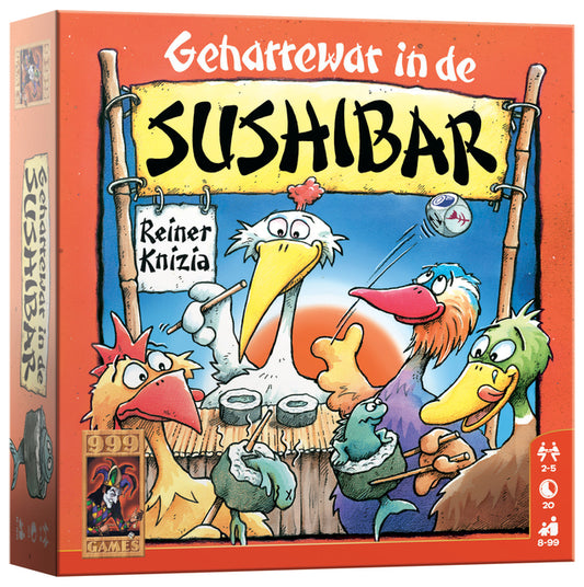 Dobbelspel Geharrewar in de Sushi Bar – Familie- en teamspel