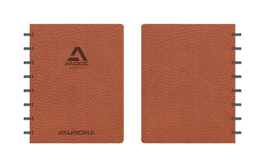 Adoc Business A5 Ruitschrift 144 pagina's met 90 g/m² papier en lederlook