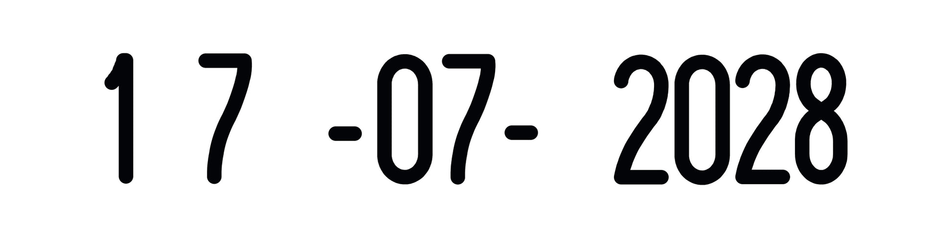 Datumstempel Trodat Printy 4820 ISO met 4mm Hoogte en Zwarte Inkt