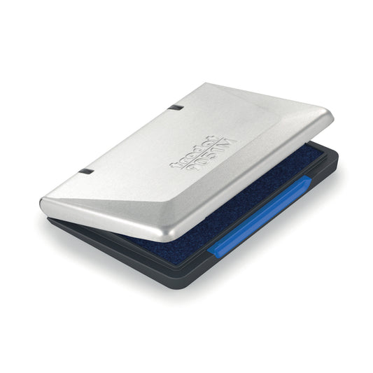 Blauw metalen stempelkussen, 9x5cm, Trodat 9071M