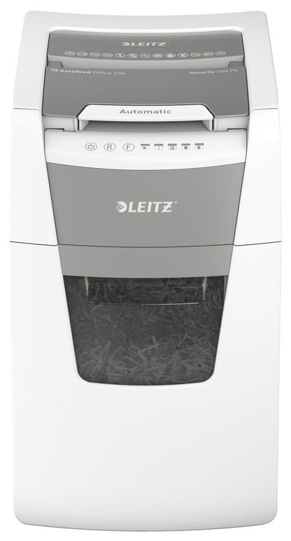 Leitz IQ Auto Office 150 papiervernietiger 4x28mm, automatische invoer