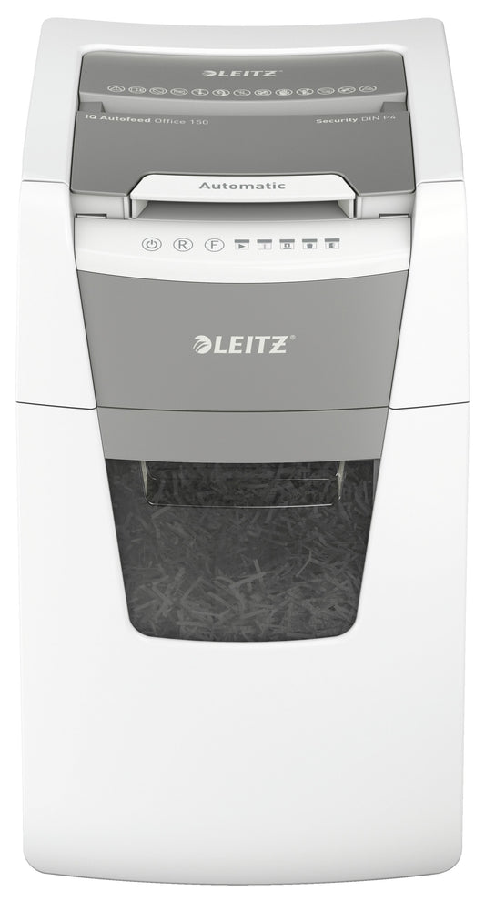 Leitz IQ Auto Office 150 papiervernietiger 4x28mm, automatische invoer