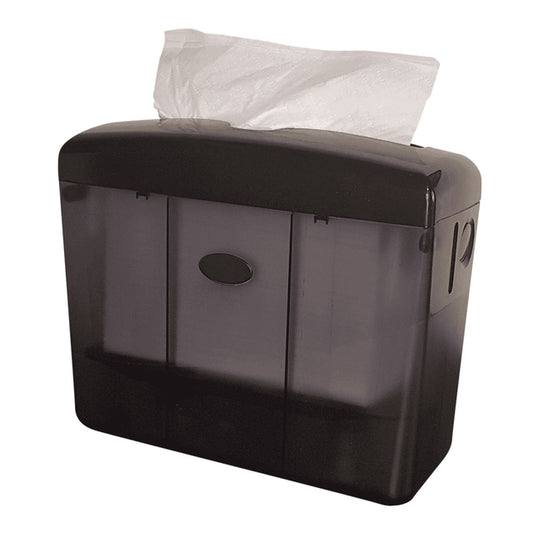 Pearl Line P9 handdoekdispenser zwart voor gevouwen handdoekjes