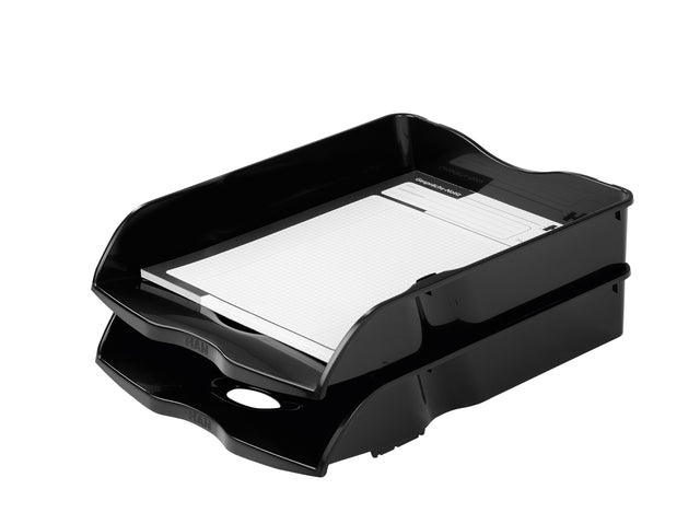 Recycelbare Brievenbak Han Re-LOOP A4, zwart, stapel- en nestbaar - 3