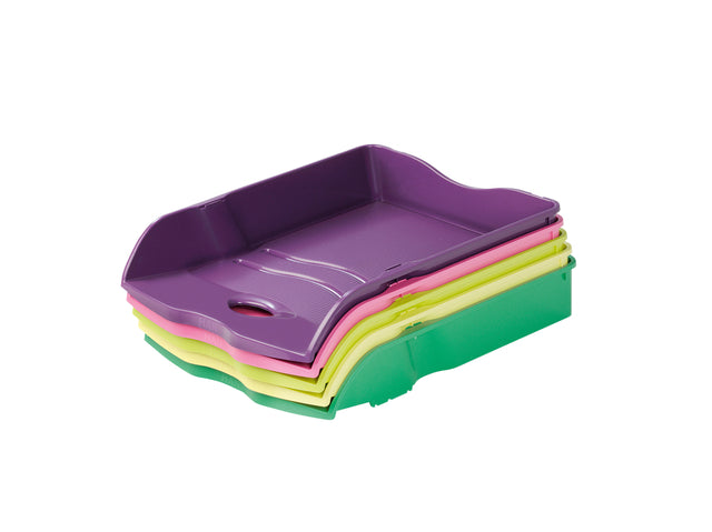 Recycelbare Brievenbak Han Re-LOOP A4, zwart, stapel- en nestbaar - 4