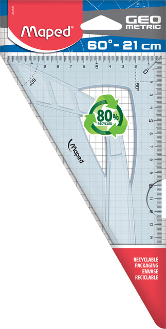 Maped 21cm Driehoek met 60° zijde en ergonomische grip