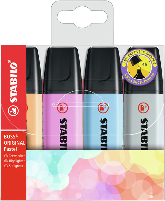 Stabilo Boss Pastel 4-Color set incl. garantie