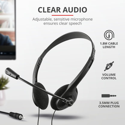 Trust Primo Chat Headset met Verstelbare Microfoon - 4