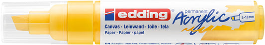Acrylmarker edding e-5000 Breed Verkeersgeel 5-10mm