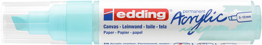 Acrylmarker edding e-5000 Breed Pastel Blauw 5-10mm