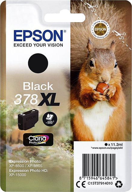 Epson 378XL Zwart Inktcartridge (T3794) voor Hogere Capaciteit