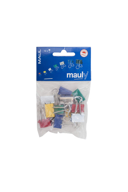 Papierklem MAUL 215, 19mm capaciteit, met foldback beugels - 4