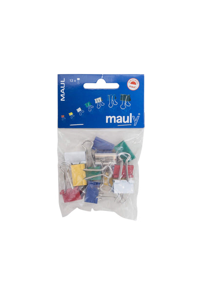 Papierklem MAUL 215, 19mm capaciteit, met foldback beugels - 4