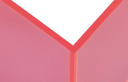 Acryl Boekensteun MAUL, 10x10x13cm, neon rood - 3
