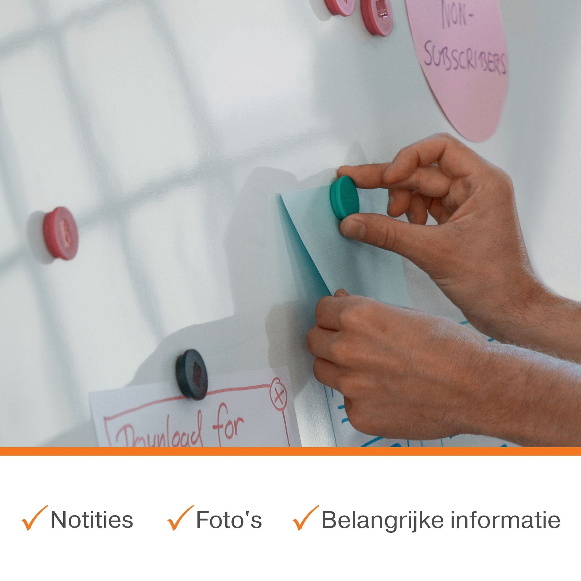 Nobo Premium Plus Whiteboard 900x600mm Staal - 4