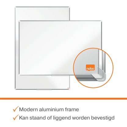 Nobo Premium Plus Whiteboard 900x600mm Staal - 5