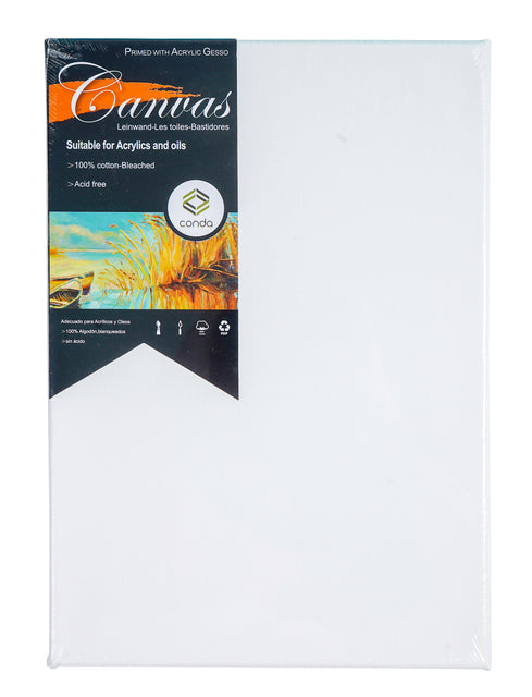 Canvas Conda 21x29,7 cm Gebleekt Katoen