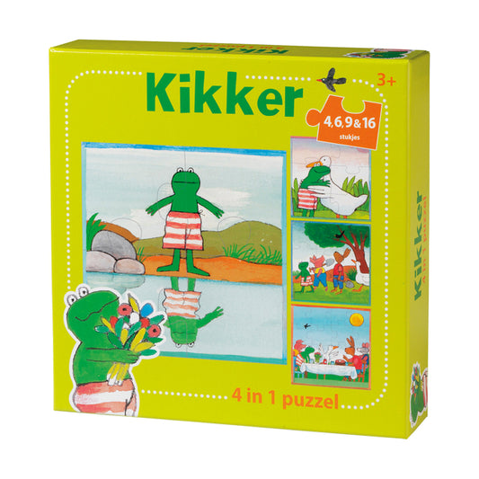 Puzzel De Wereld van Kikker 4-in-1