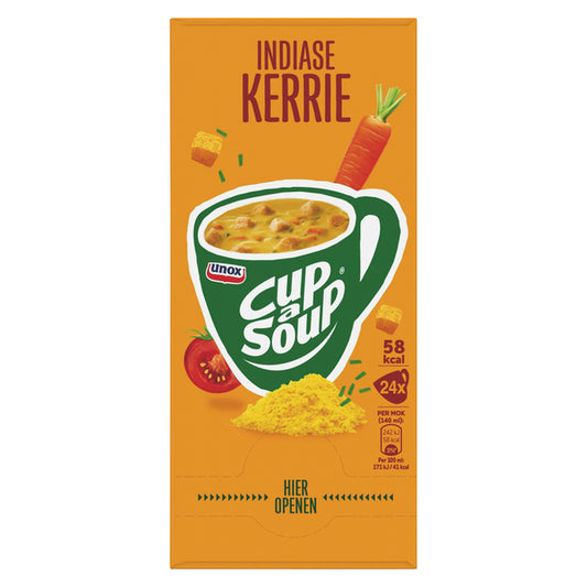 Unox Indiase Kerrie Cup-a-Soup 140ml - Kruidige soep in zak