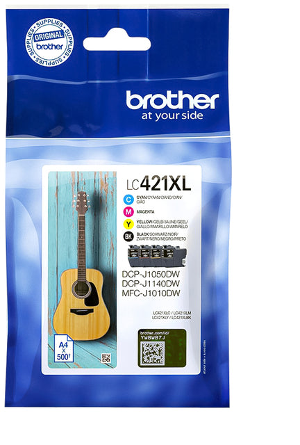 Brother LC-421XL Inktcartridge Zwart en Kleuren