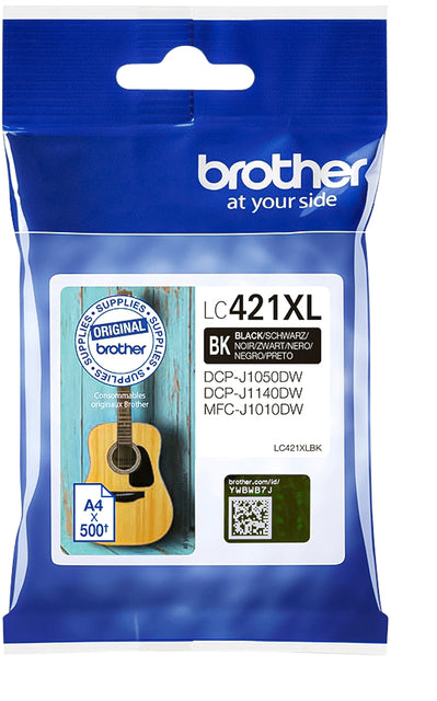 Brother LC-421XLBK Zwart Inktcartridge High Capacity