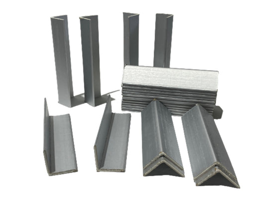 Kartonhoekprofiel IEZZY alu look 35x35x150mm, 100 stuks