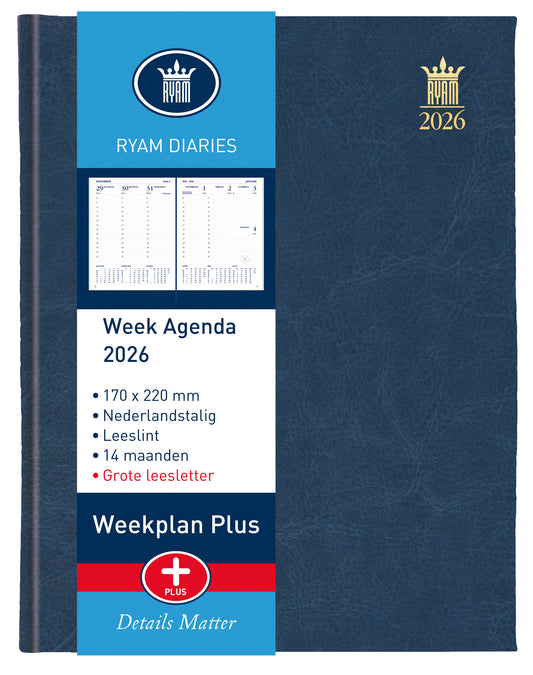 Agenda 2025 Ryam Weekplan groot letter 7d/2p