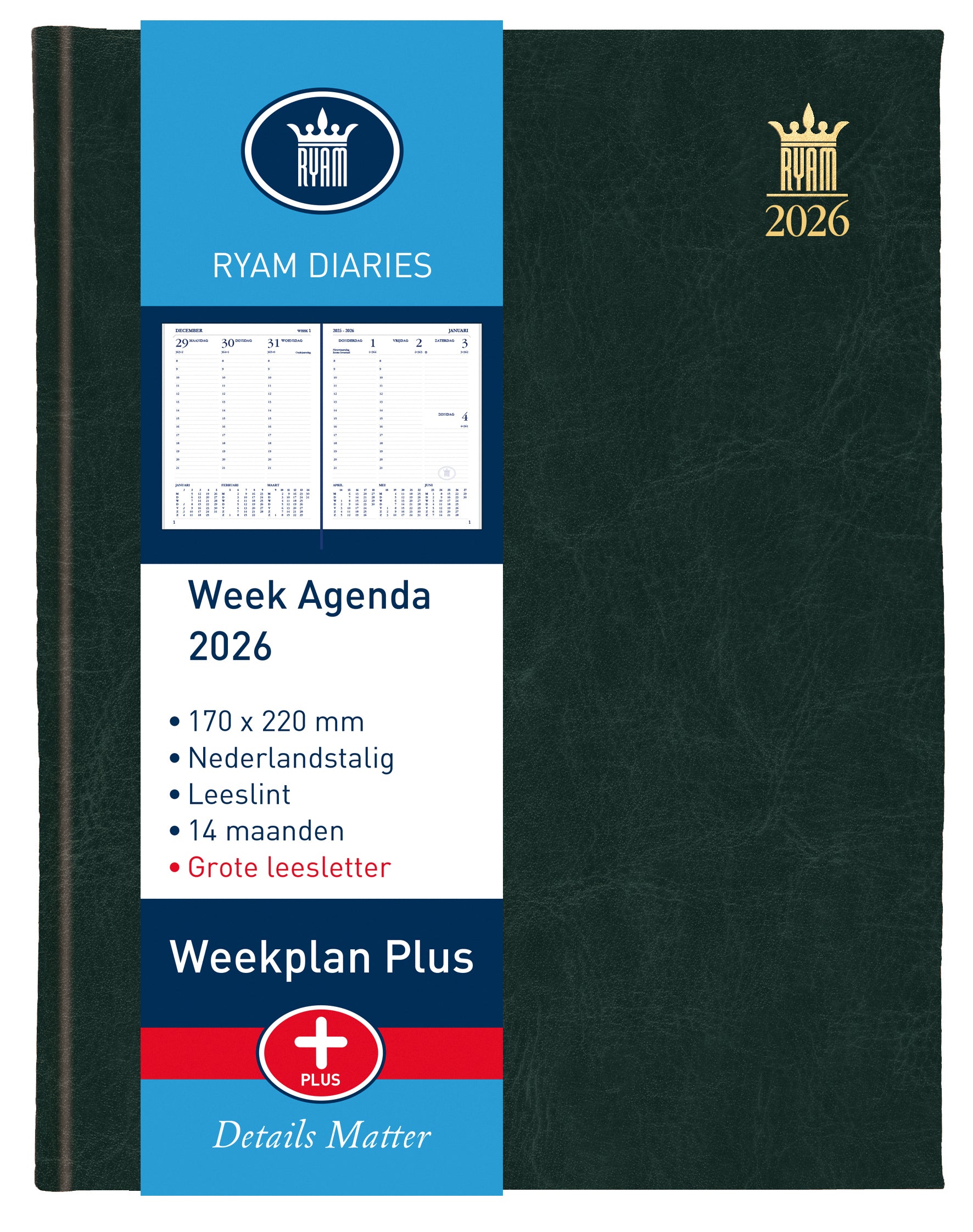 Agenda 2025 Ryam Weekplan groot letter 7d/2p - 4