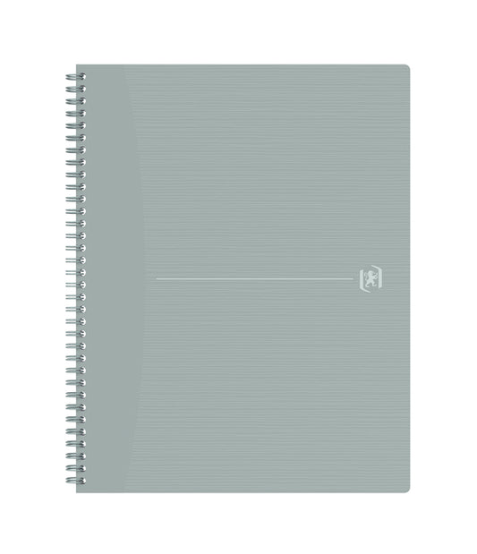 Spiraalblok Oxf Origin A4+ gelijnd 70 vel 80 g grijs