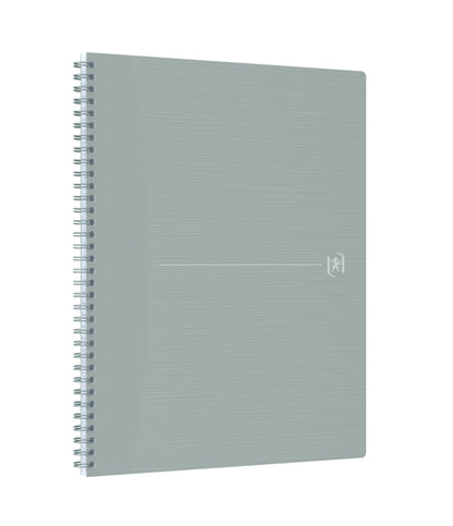 Spiraalblok Oxf Origin A4+ gelijnd 70 vel 80 g grijs - 2