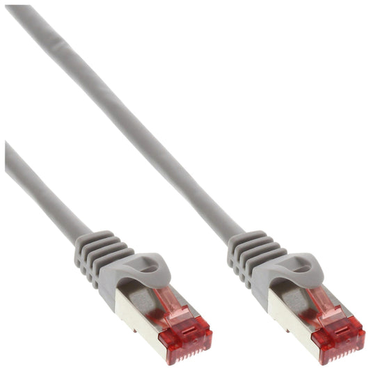 Kabel Inline Patch Cat.6 S/FTP 1m grijs, hoogwaardig netwerk