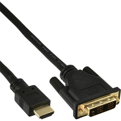 Kabel Inline HDMI DVI 18+1 Pin Mannetje/Mannetje 2 meter